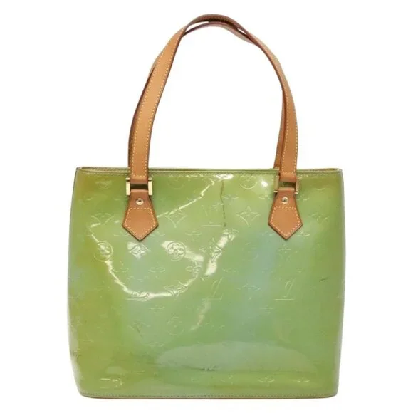 LOUIS VUITTON Monogram Vernis Houston Hand Bag Baby Blue M91005 LV Auth ep10362 - Picture 12 of 16